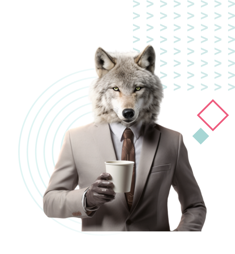 Wolf sales man