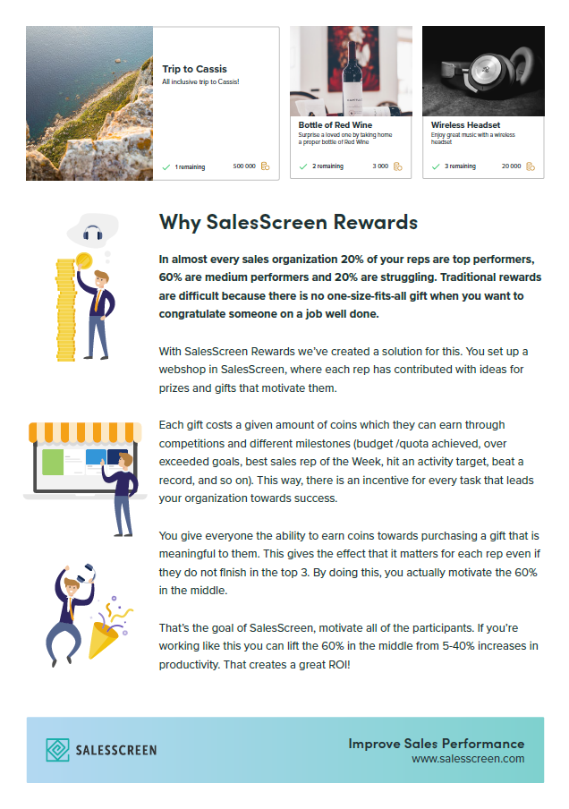 SalesScreen Rewards