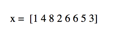 array with integers