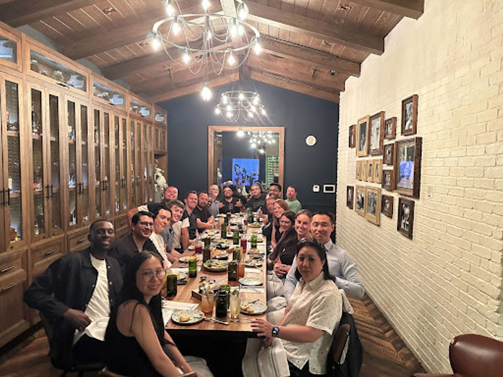 Tom Gleason with Domino’s G&A team at a recent team offsite.
