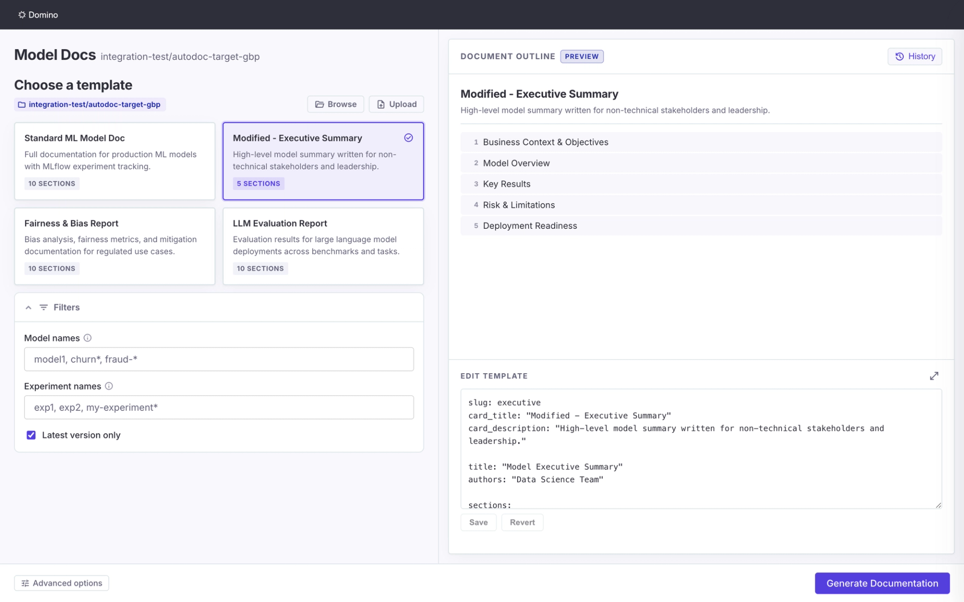 Model docs