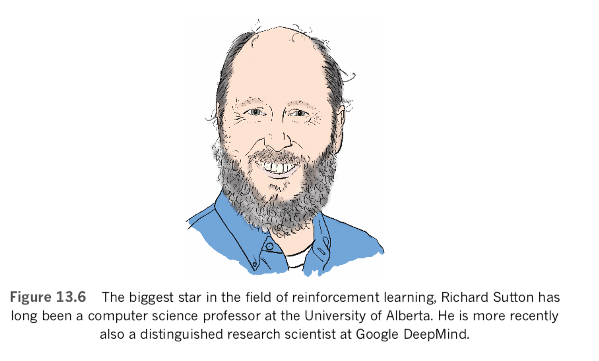 Picture of Richard Sutton, computer science professor