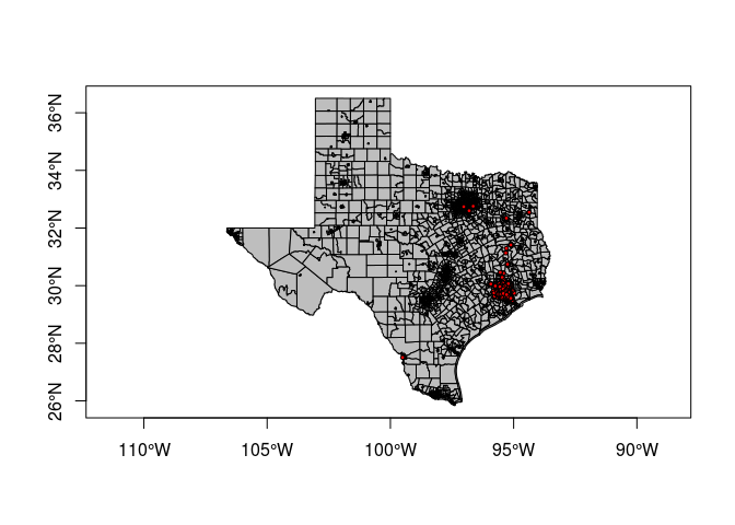 Texas visual using crime data overlay