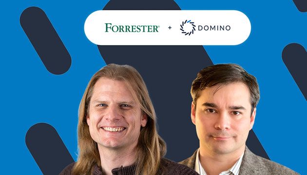 Image of Forrester Research's Kieran Curran and Domino's Kjell Carlsson