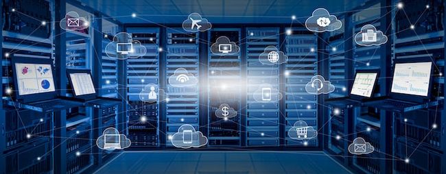 financial services icons in a data science environment