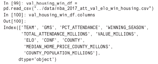 loading housing dataframe