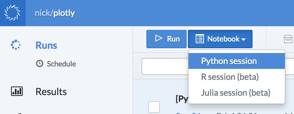 New IPython Notebook session