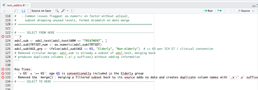 Review code fix