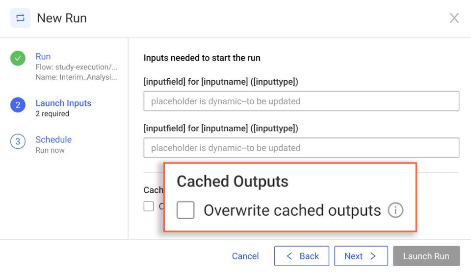 Cache outputs for cost-effective workflows