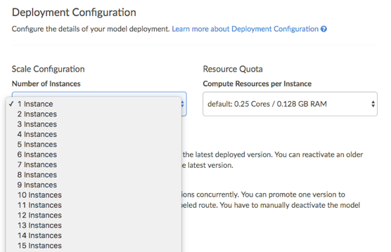 Deployment configuration in Domino