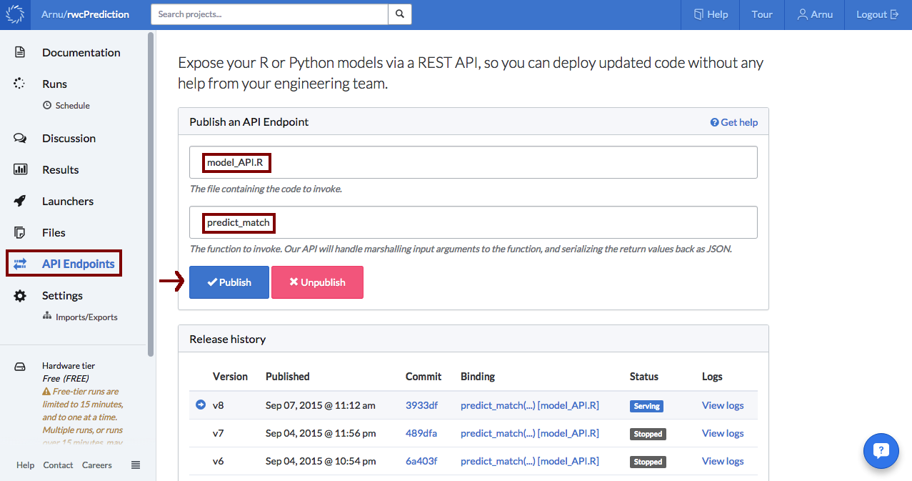 Publishing in Domino