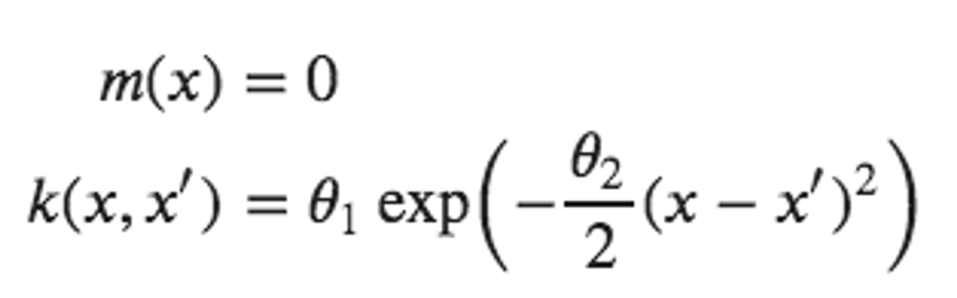 Gaussian process equation