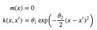 Gaussian process equation