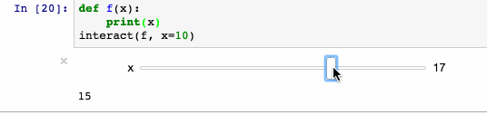 Shifting interaction in Jupyter notebook