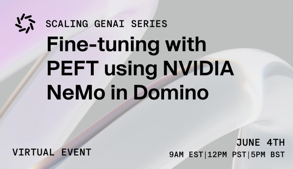 Fine-tuning with PEFT using NVIDIA NeMo in Domino