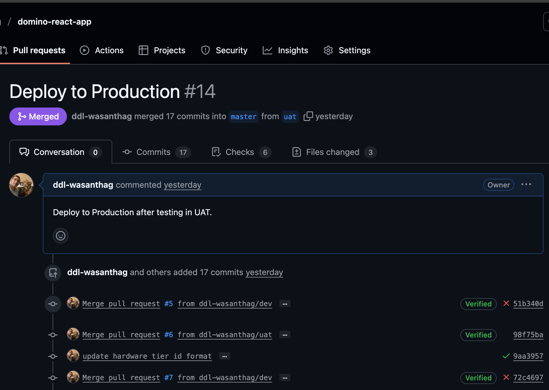 Deploy to production
