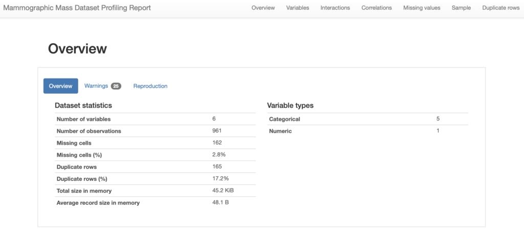 How to use Pandas Profiler and D-Tale | Domino Data Lab