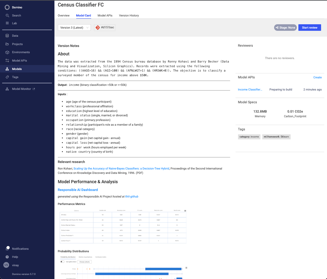 Enabling Enterprise Responsible AI: Announcing Domino Model Sentry
