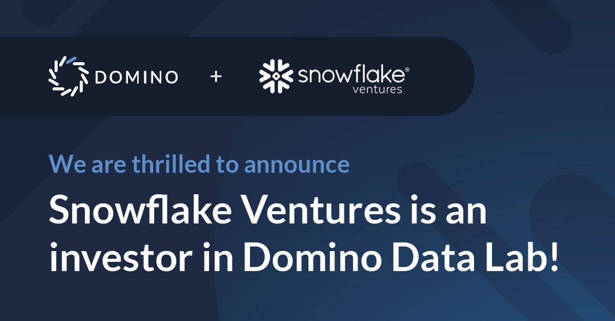 Domino investment from Snowflake for ML and cloud data in one platform