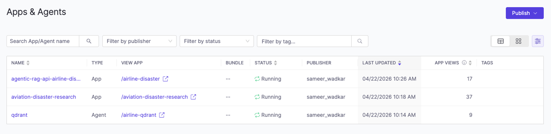 Agentic RAG apps and agents