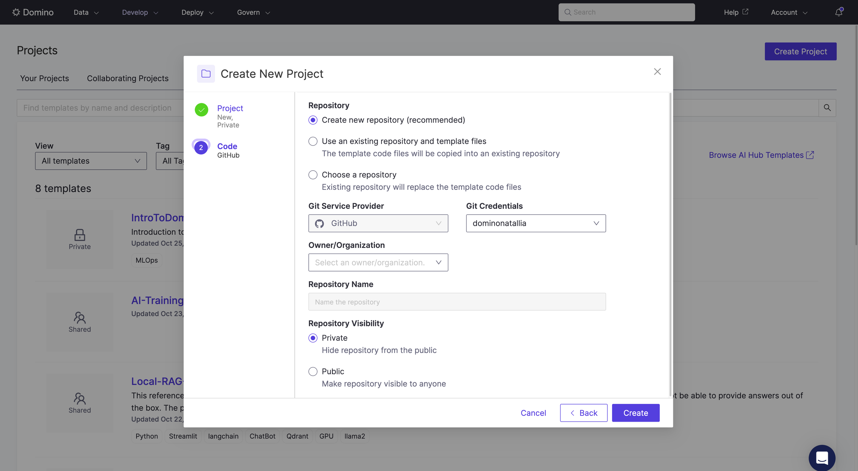 Boost AI projects with Domino's Project Templates | Domino Data Lab