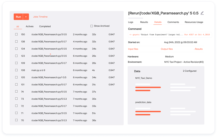 Built-in reproducibility and governance
