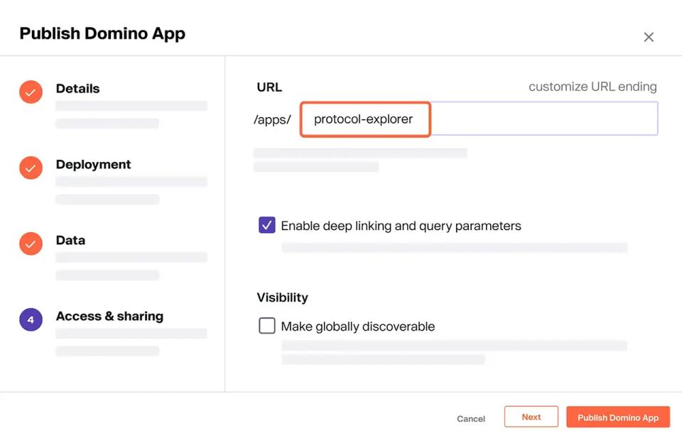 Share apps with custom URLs and deep links