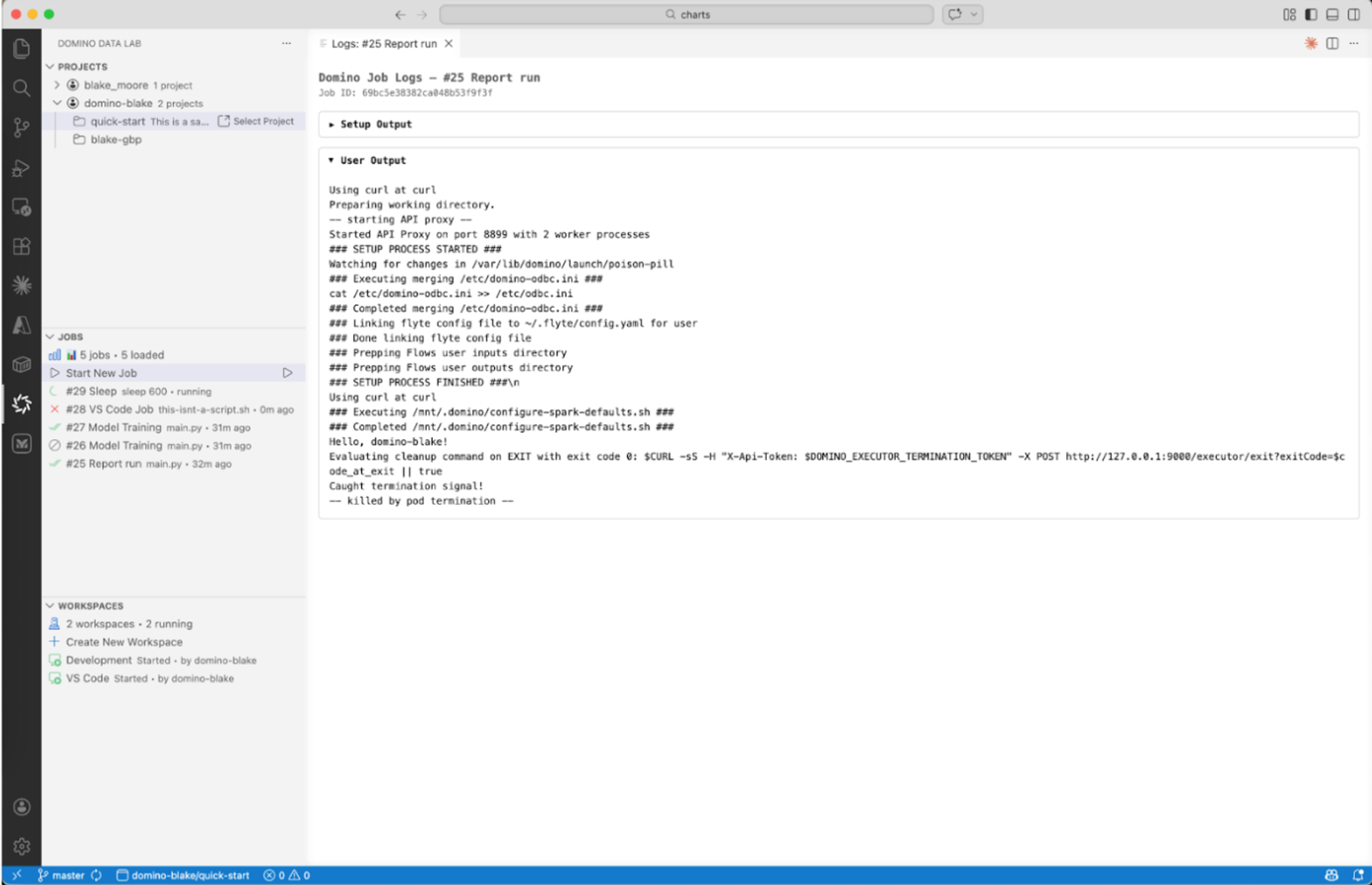 Workspace management