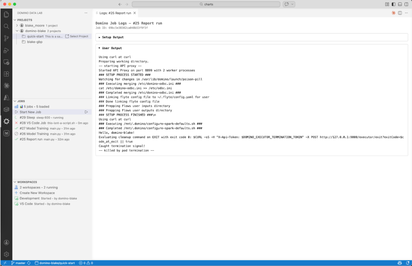 Workspace management