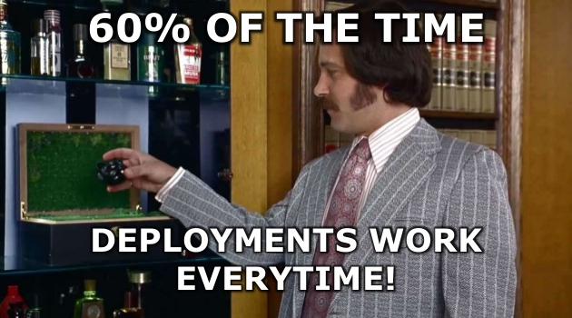 60% of tie time deployments work every time