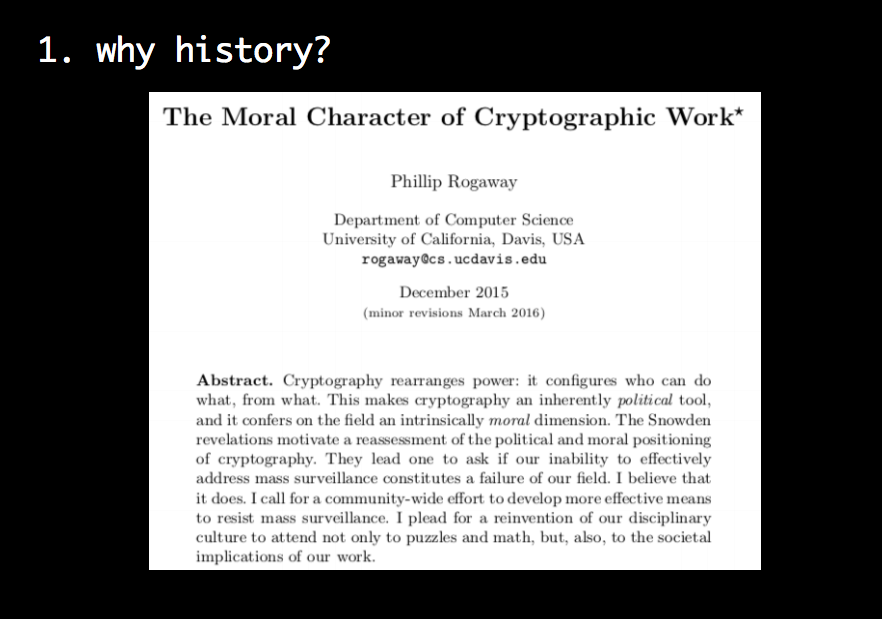 The moral character of cryptographic work