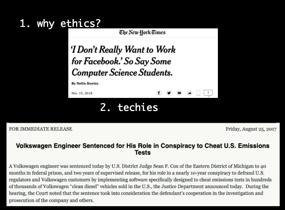 Why ethics slide
