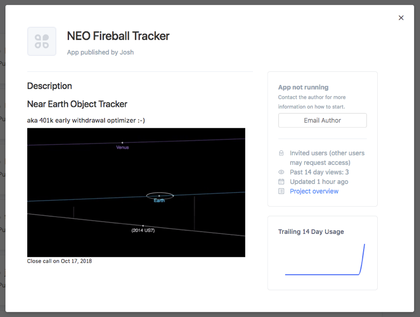 Neo Fireball Tracker