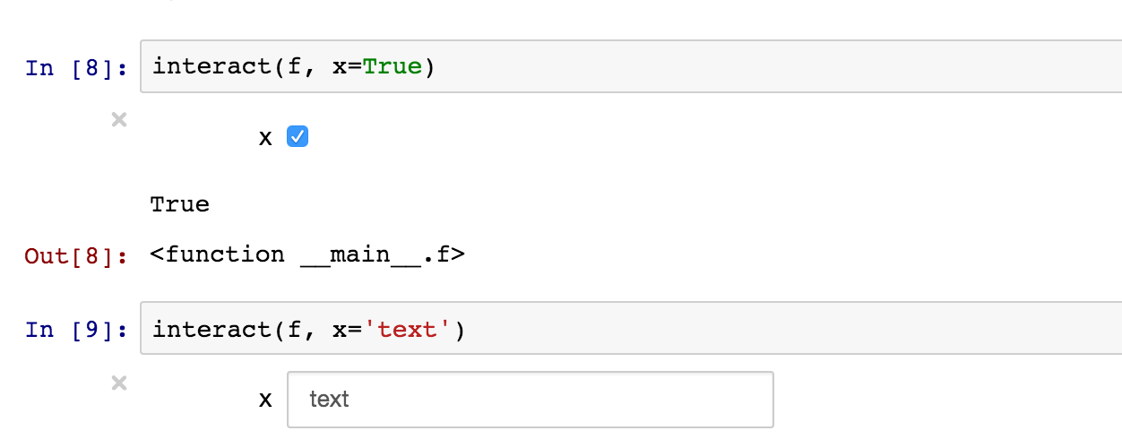 Input text function in Jupyter