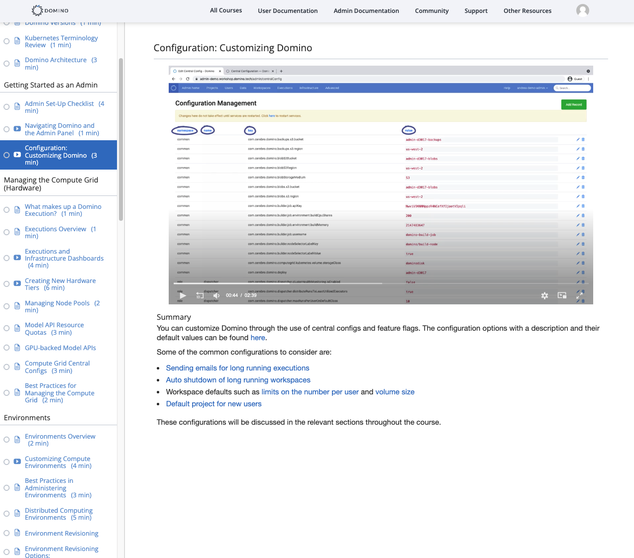 Domino Admin Training