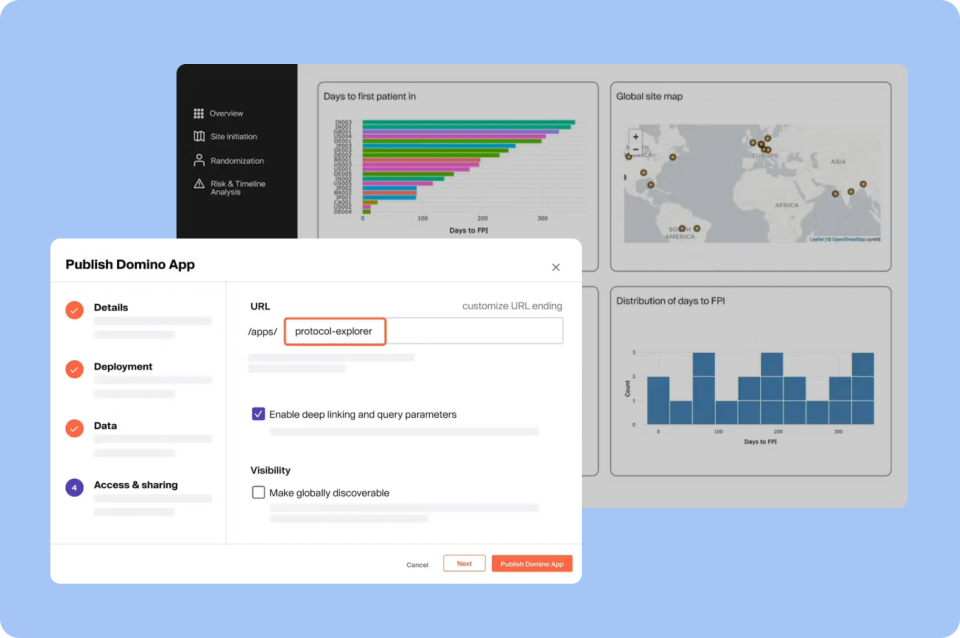 Publish interactive app