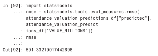 Importing statsmodels and running statsmodels