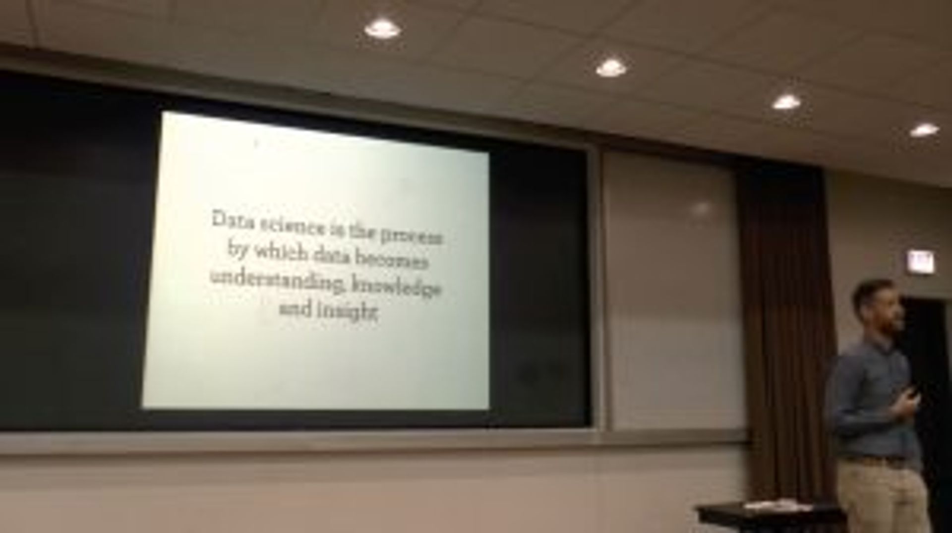 Hadley Wickham presenting at ACM Chicago