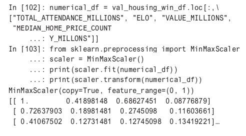 scaling knn on housing data