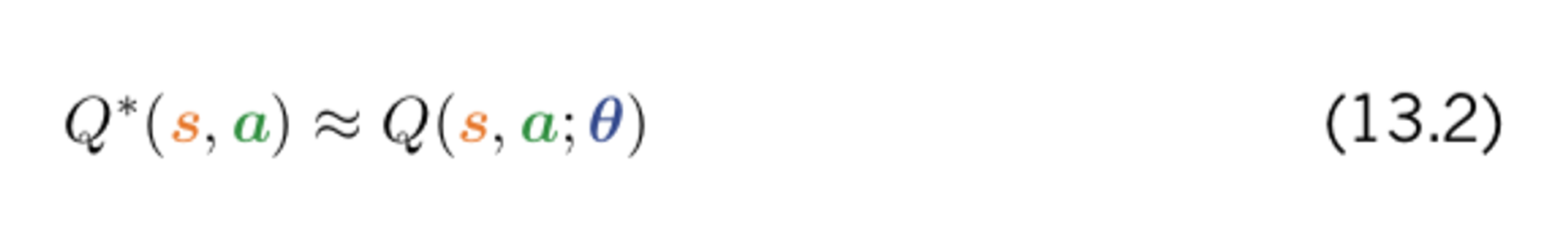 Optimal Q value equation