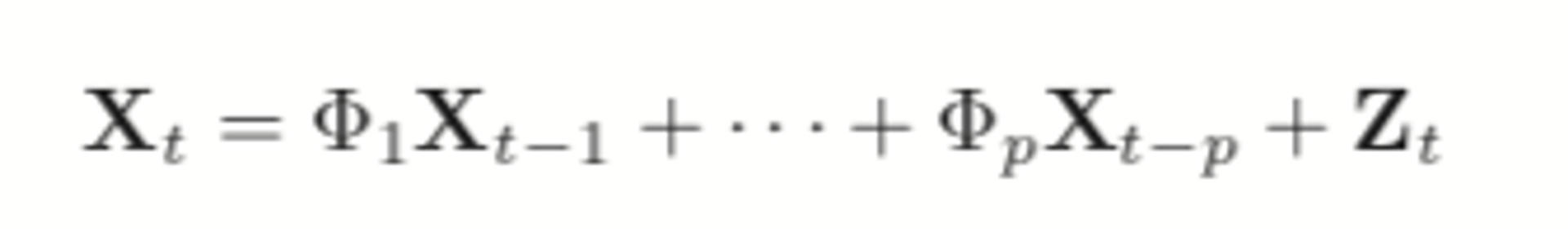 vector autoregressive model formula