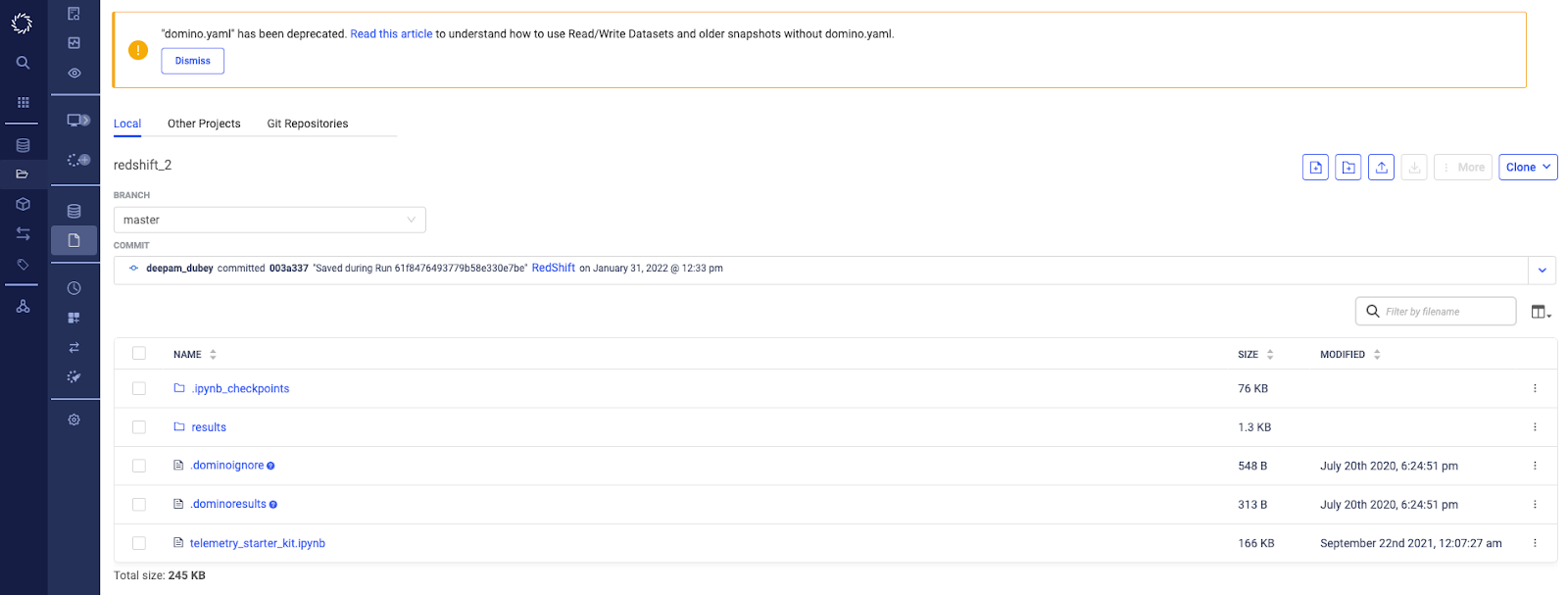 Preview artifacts and code from any commit
