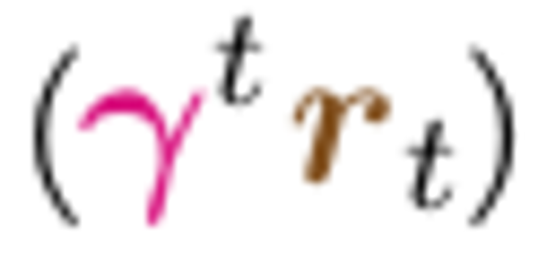 individual discounted future rewards