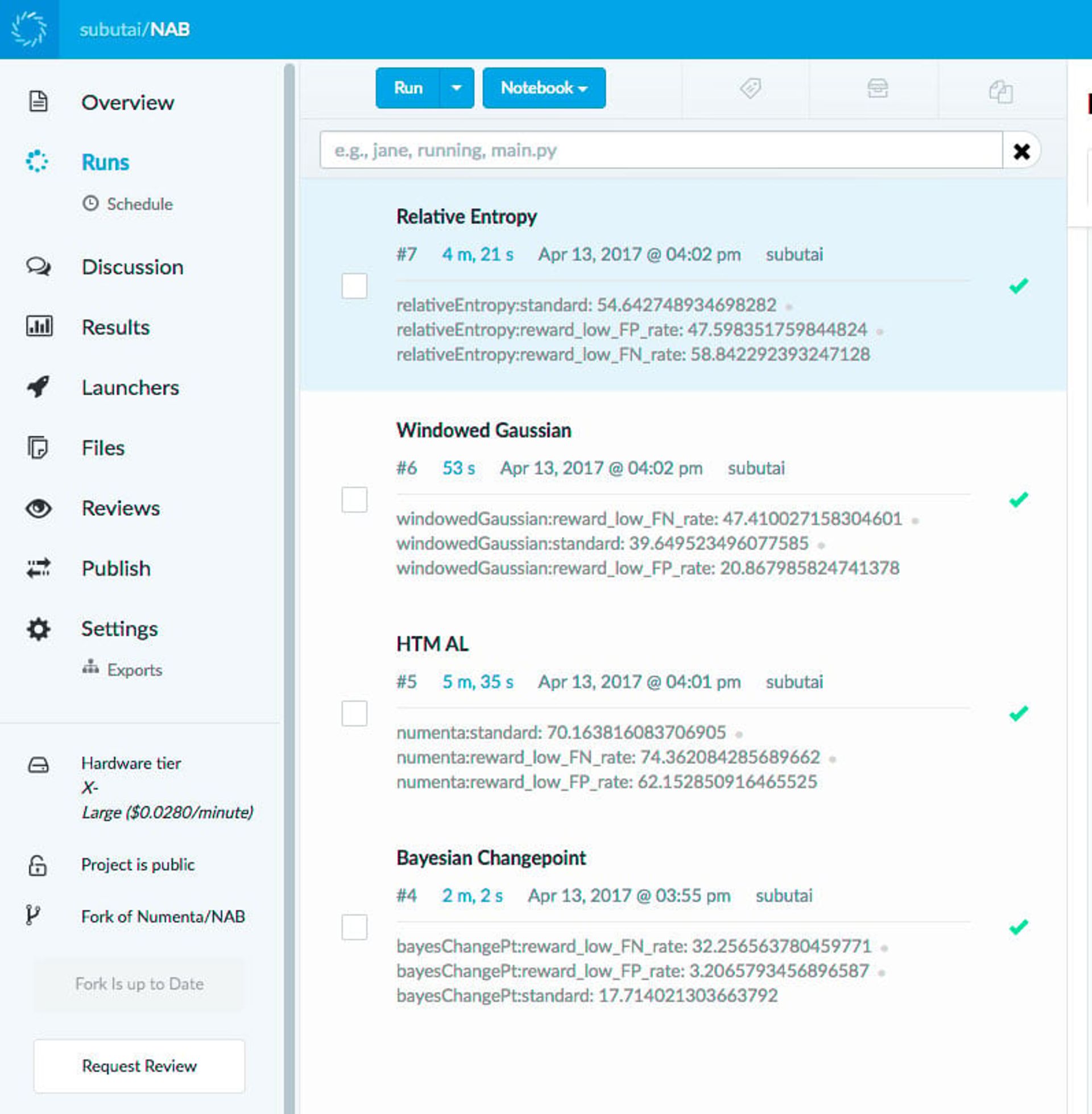 Using Domino to Perform Benchmark Tests