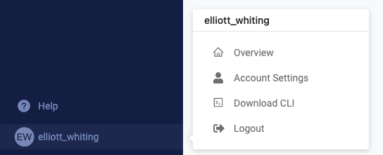 Account Settings navigation