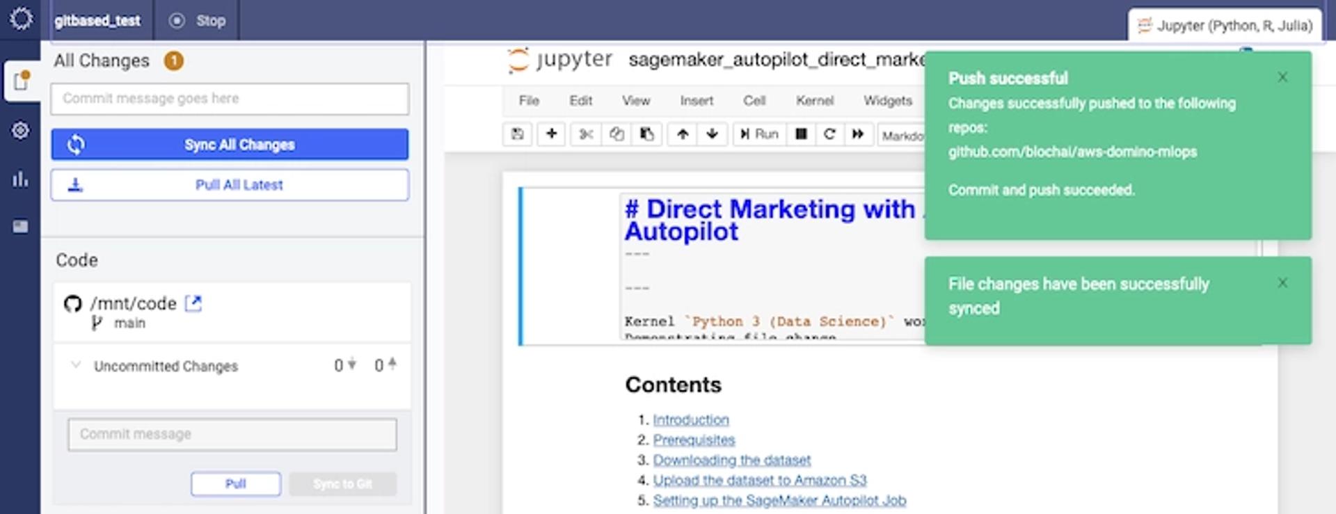 CodeSync gives users more control over the syncing and versioning of complex workflows to Git service providers.