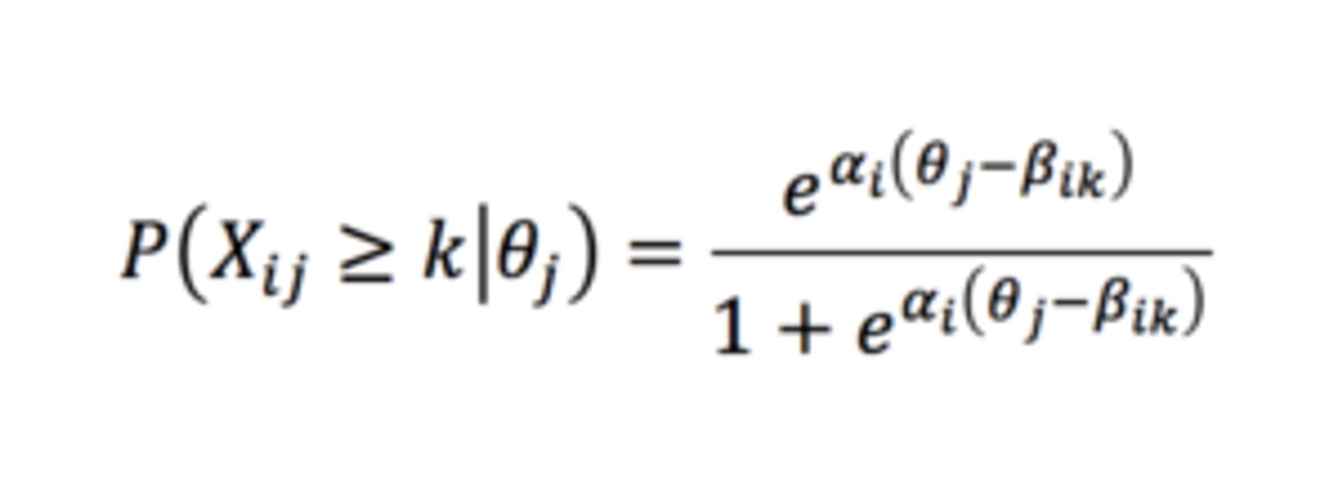 cumulative probabilities of responses formula