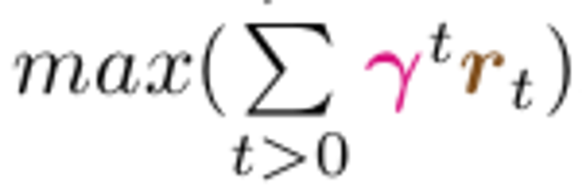 discounted future rewards