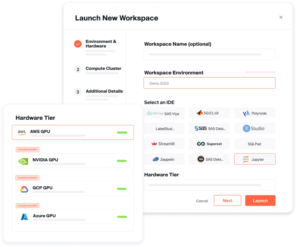 Launch new workspace screen [clean]