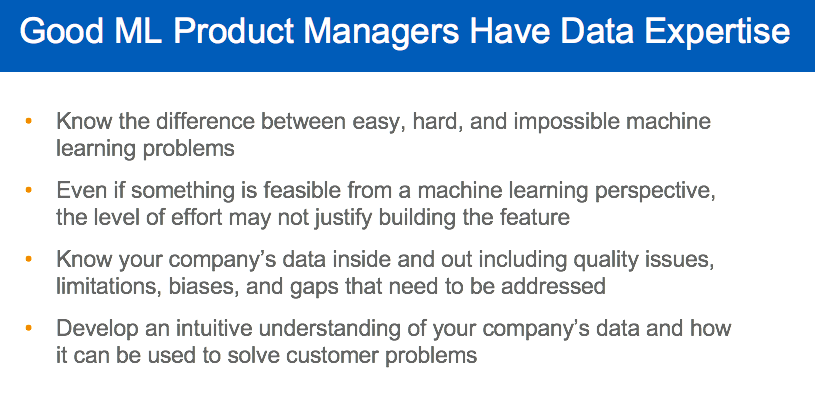 Good ML Product Managers Have Data Expertise